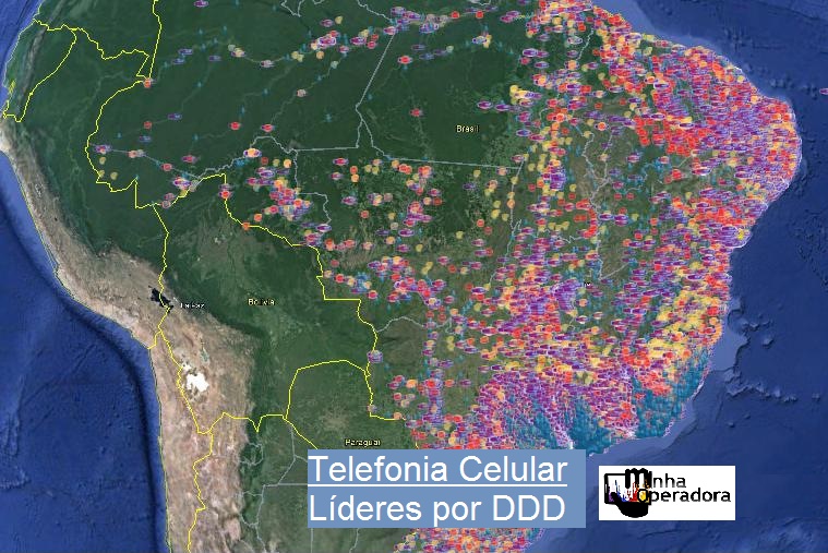 Brasil das operadoras de telefonia: saiba quem é líder em cada DDD do país