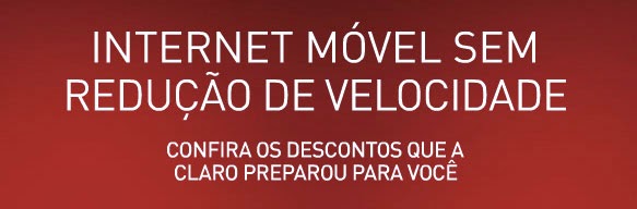 Claro promove nova mudança nos seus pacotes de internet