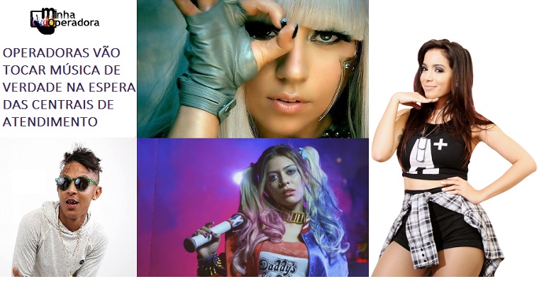 Clientes ouvirão Lady Gaga e Mc Troinha ao ligarem para Claro e Oi