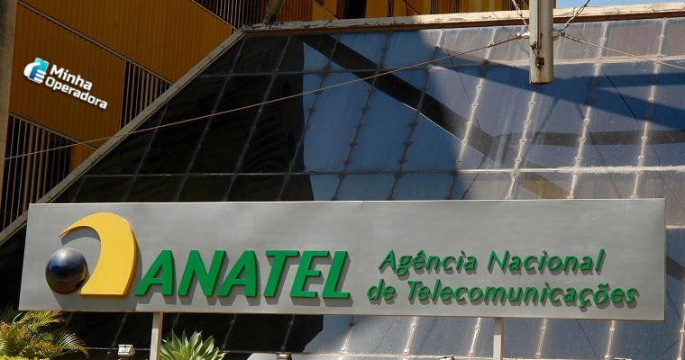 fachada do prédio sede da Anatel (Agência Nacional de Telecomunicações)