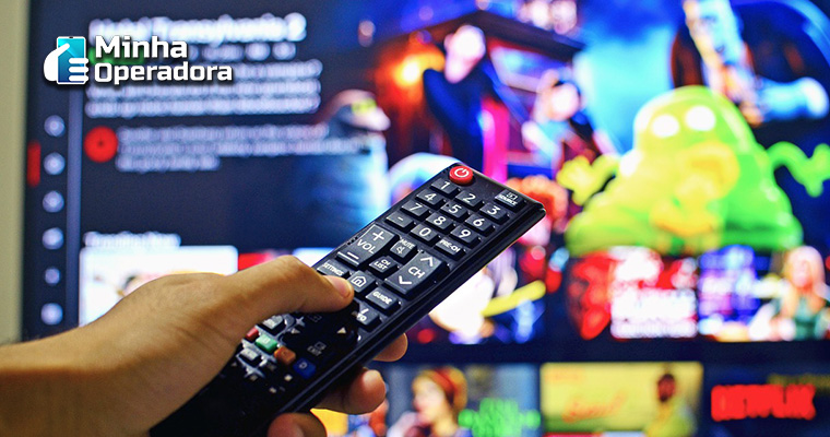 SmarTV com acesso Netflix.