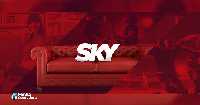 Divulgação da SKY nas redes sociais