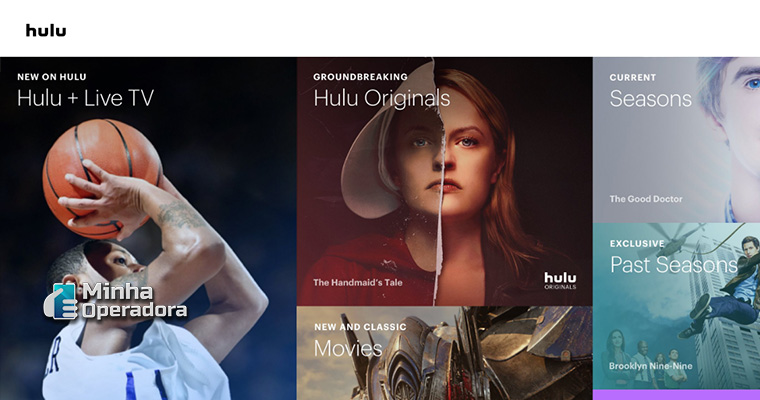 Interface do Hulu