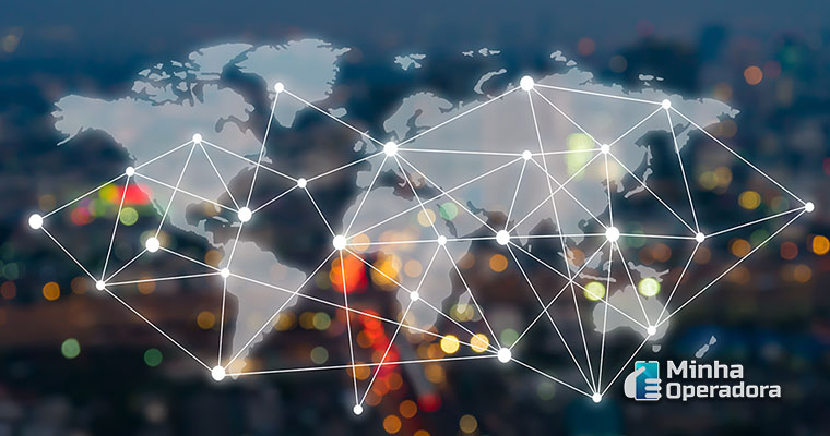 Cidades conectadas. Ilustração