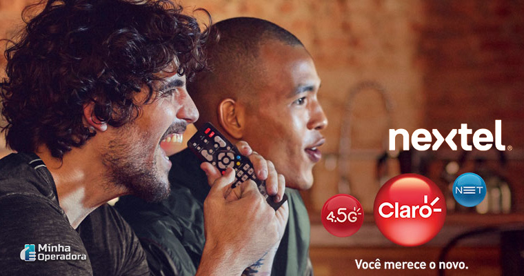 Divulgação da Claro com logo Nextel