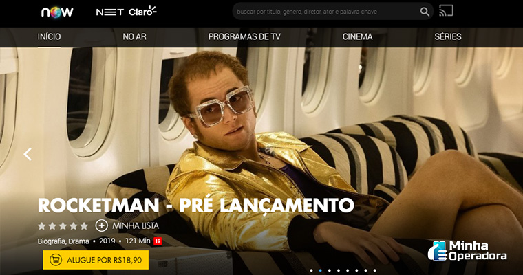 Homepage do NOW