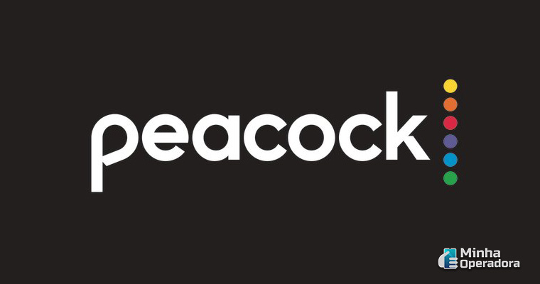 Logo do Peacock, streaming da NBCUniversal.