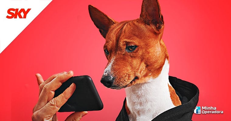 Divulgação da SKY nas redes sociais