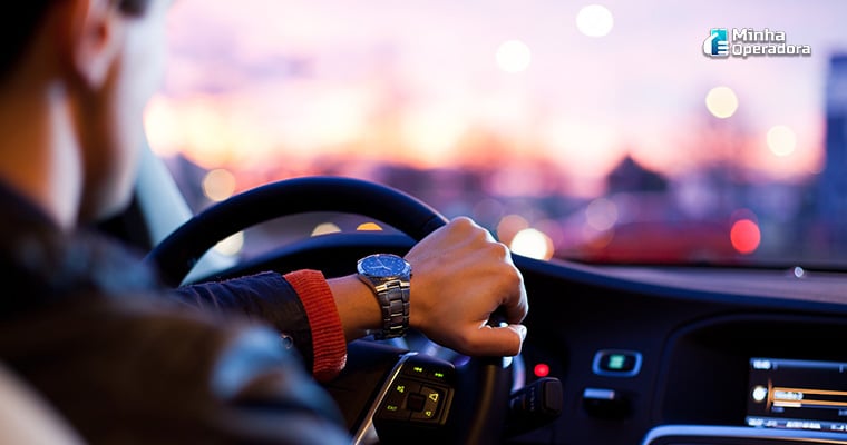 Ilustração motorista particular
