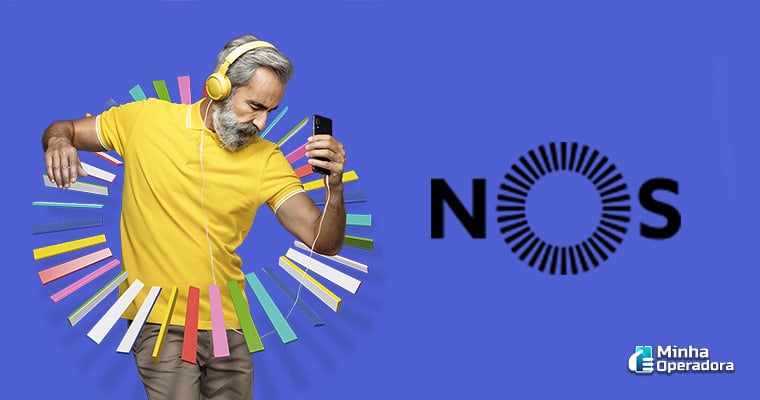 Banner da operadora NOS