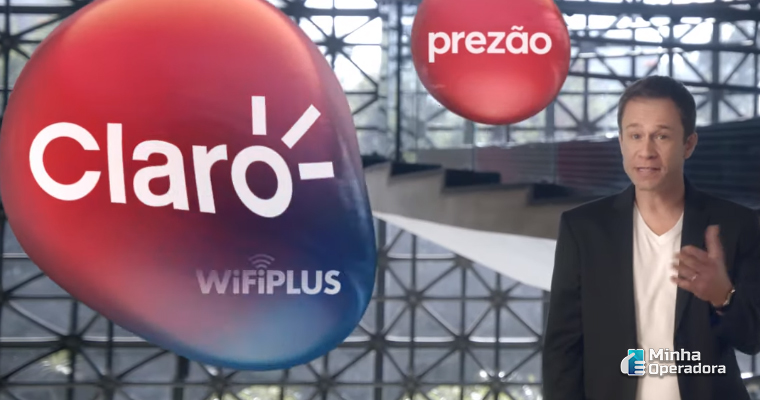 Imagens da Claro em comercial de TV