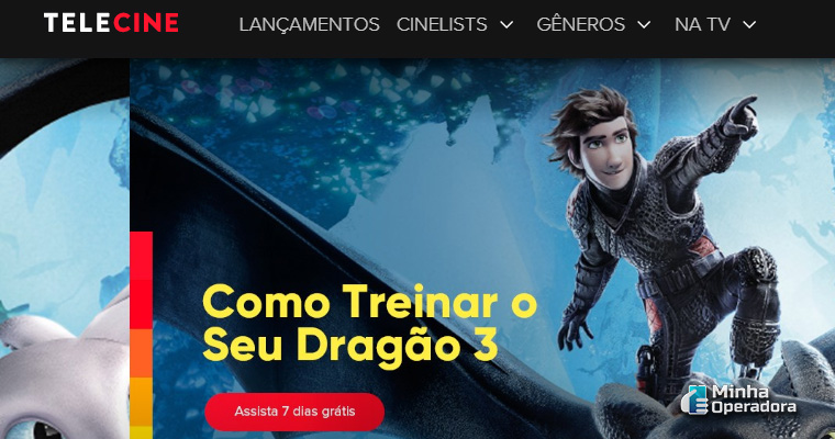 Site do Telecine Play