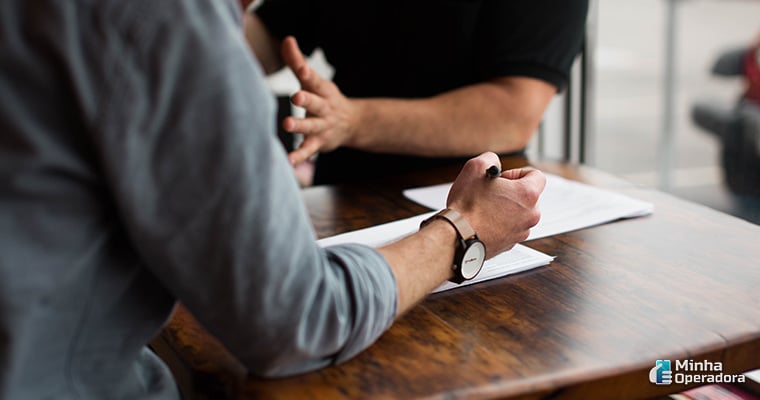 Ilustração negociação