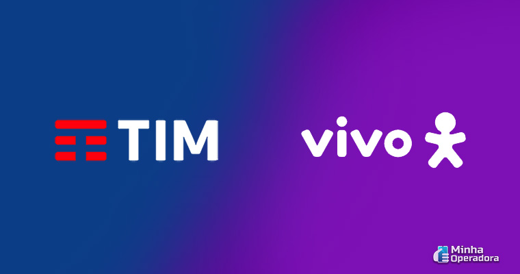 Logotipo TIM e Vivo
