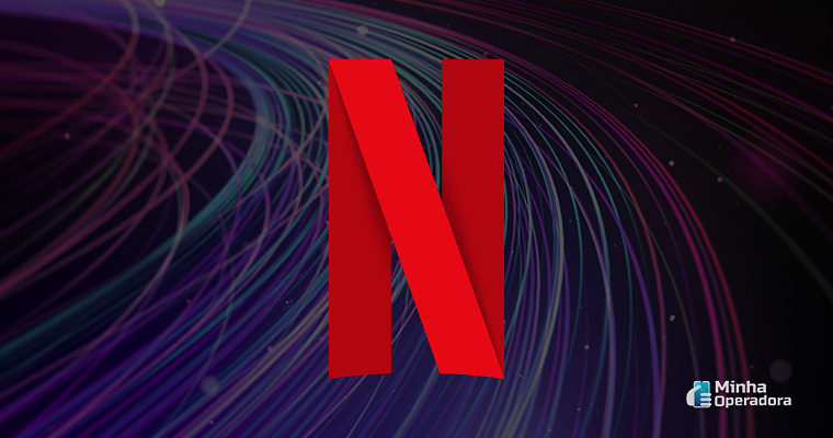 Logotipo da Netflix. Imagem de fundo: Pixabay