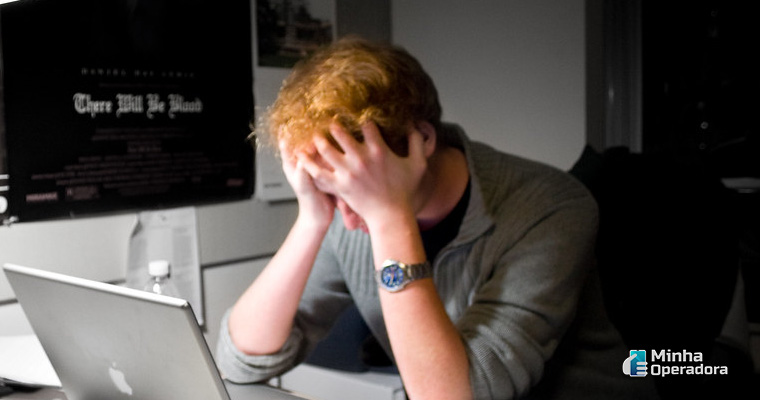 Homem frustrado - Ilustração