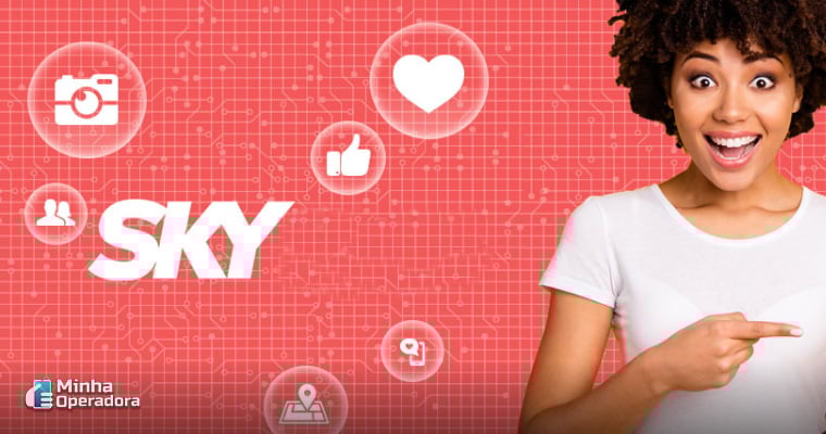 Divulgação da SKY banda larga