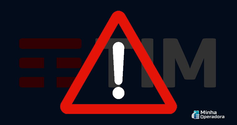 Ilustração com logo da TIM