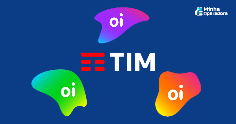 Logotipos TIM e Oi
