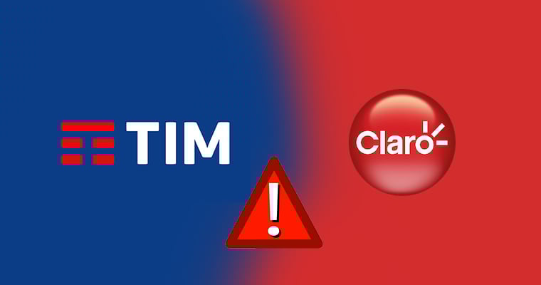 Logotipo TIM e Claro