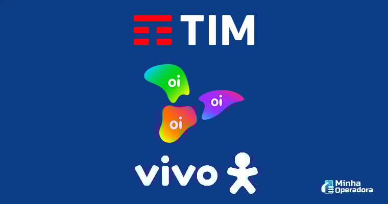 Ilustração TIM, Oi e Vivo