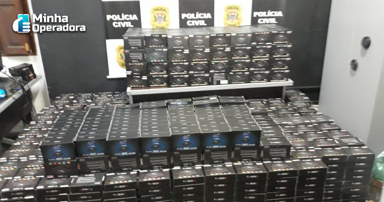 Polícia Civil apreende milhares de TV Box piratas