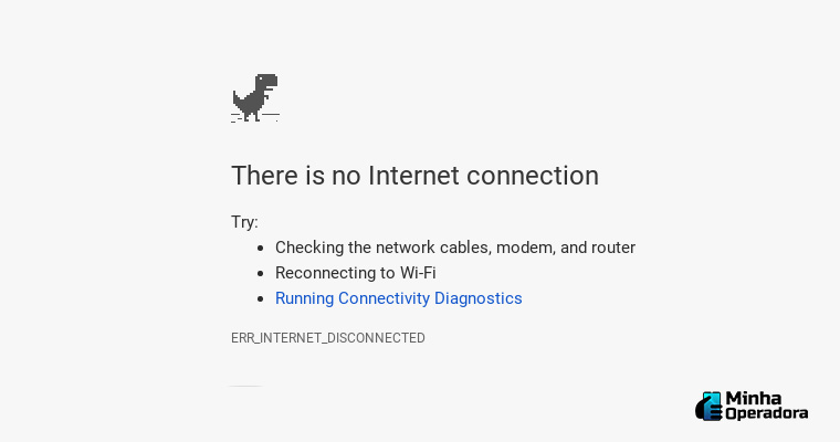 Ilustração - Sem conexão de internet