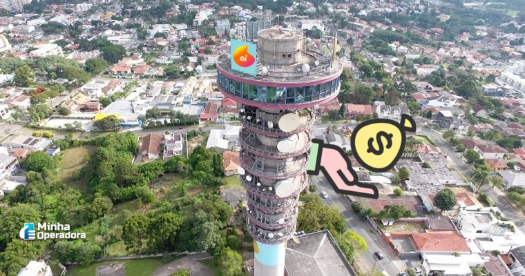 torre panorâmica da Oi em Curitiba