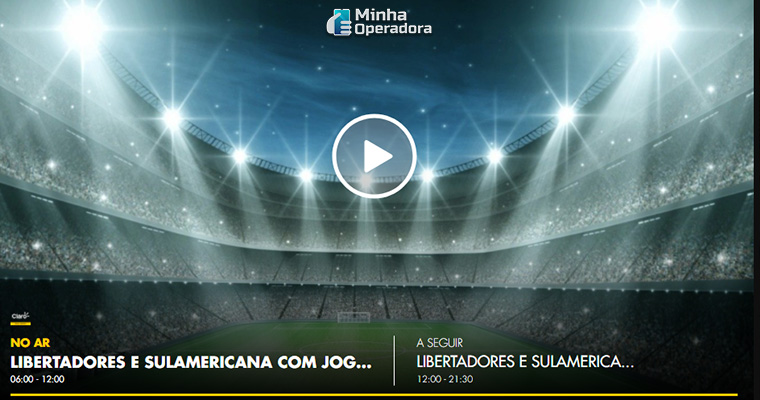 CONMEBOL TV também ganha sinal aberto na Claro net