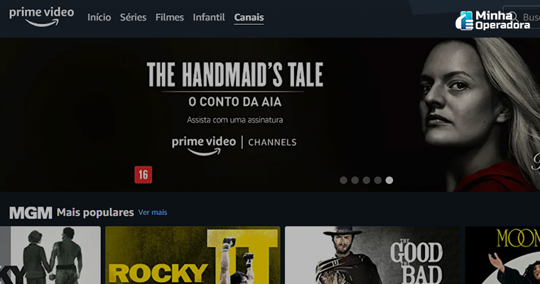 Interface do Prime Channels