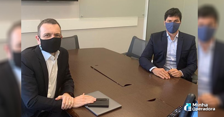 Fábio Faria e Rodrigo Abreu, CEO da Oi. Imagem: Divulgação Instagram