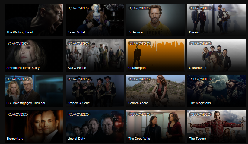 Séries do Claro Vídeo - NOW