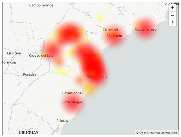 Mapa de instabilidades da TIM