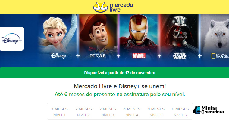 Divulgação Disney+ e Mercado Livre