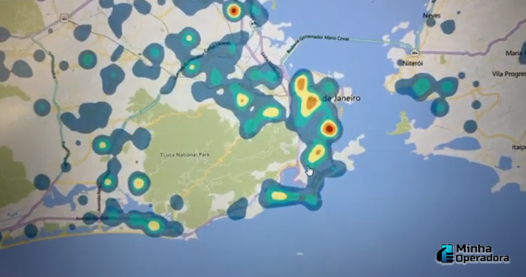 Mapa de Calor das operadoras