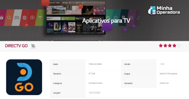 DirecTV Go fica disponível em mais modelos de Smart TVs