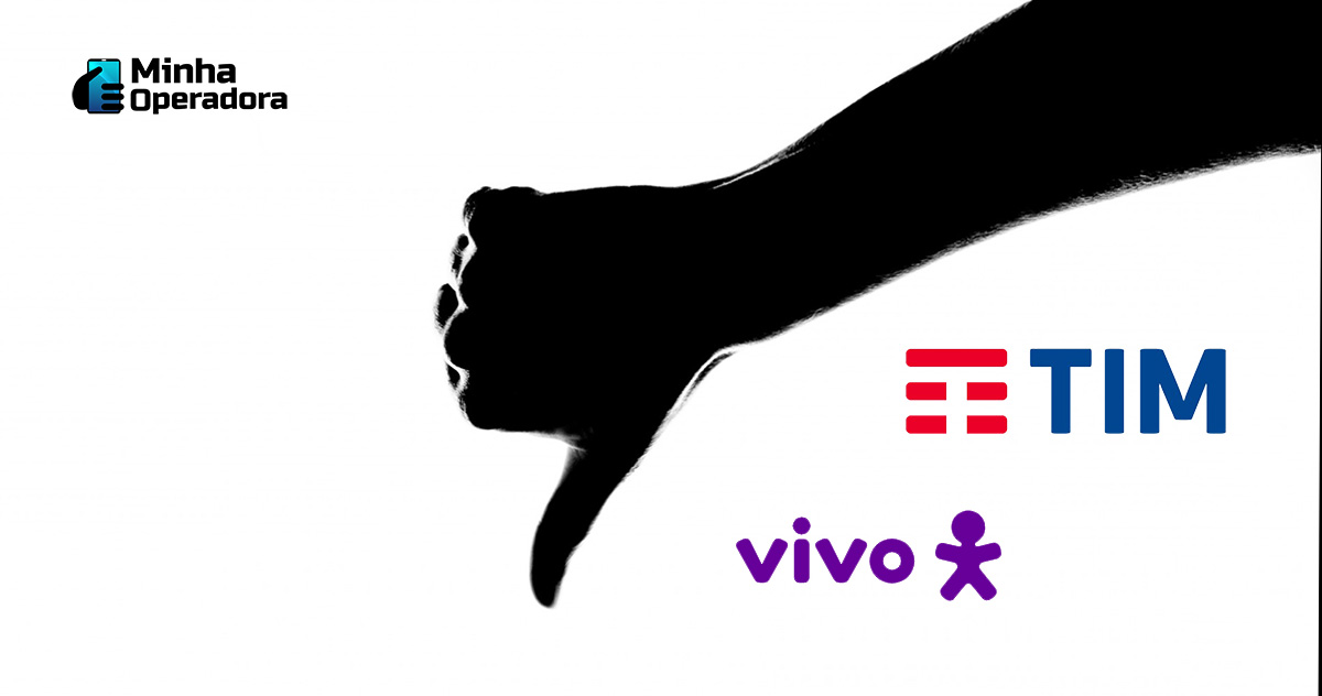 Ilustração PxHere + Logotipos TIM e Vivo