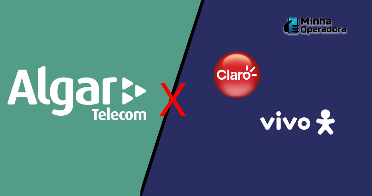 Ilustração Algar Telecom, Claro e Vivo