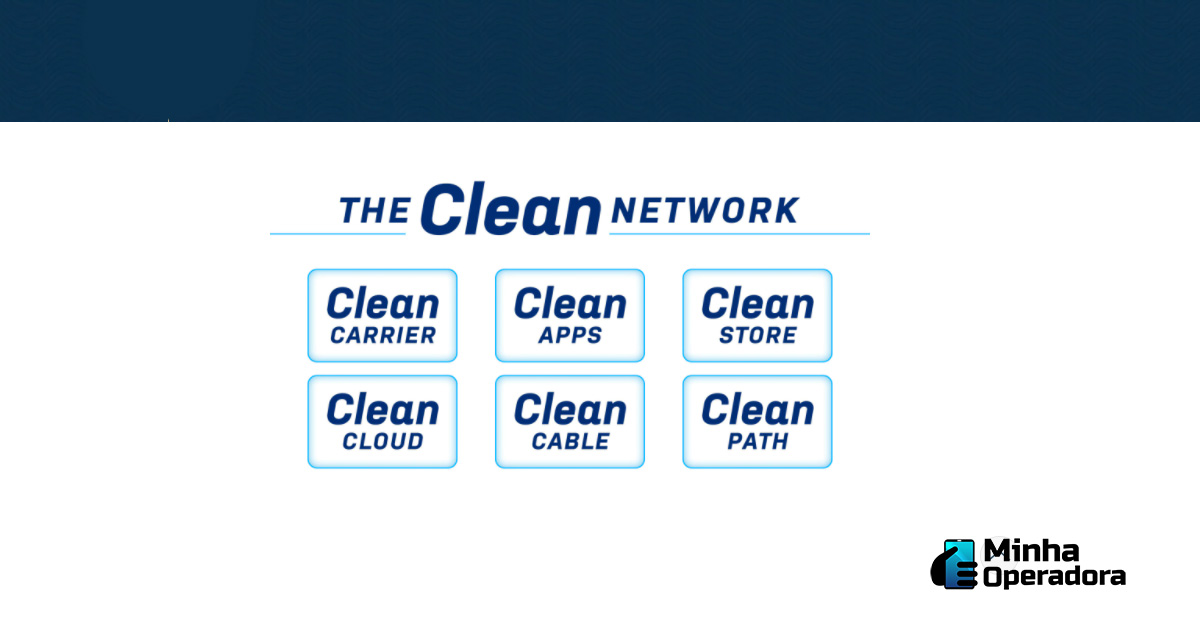 Interface do site Clean Network