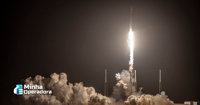 Lançamento do foguete Falcon 9, da SpaceX