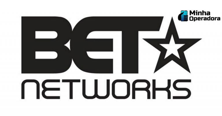 Logotipo da BET Networks em preto, com o fundo branco.