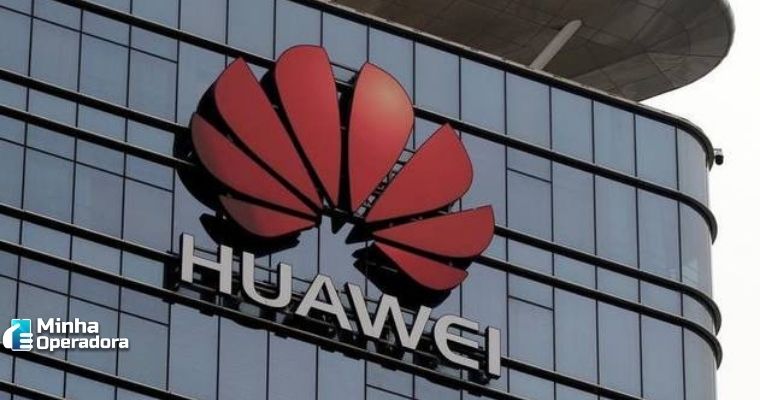 Fachada da empresa chinesa, Huawei.