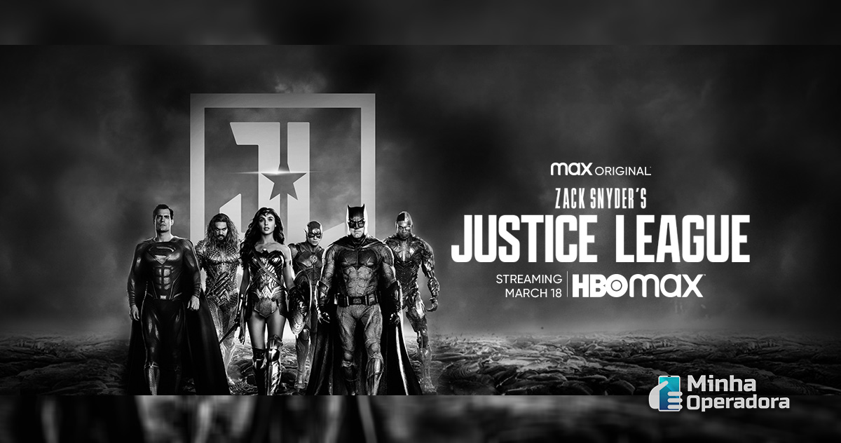 Divulgação do "Snyder Cut", versão com visão do diretor "Zack Snyder" para o filme "Liga da Justiça".