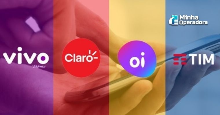 Logotipos da Vivo, Claro, Oi e TIM