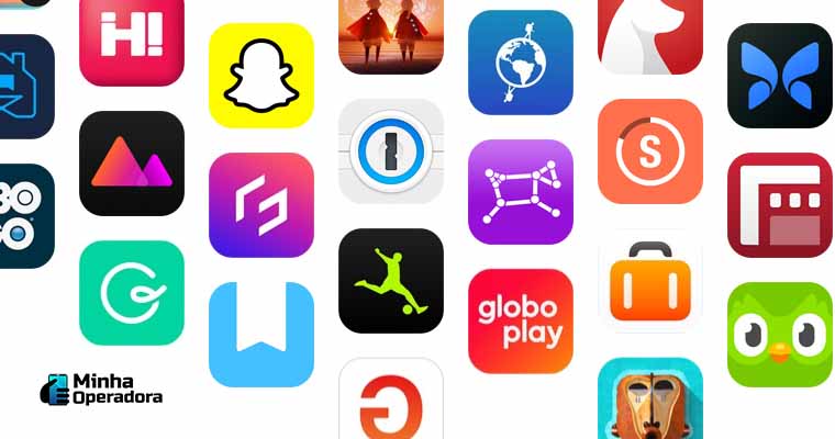 Apps da App Store, loja de aplicativos da Apple.