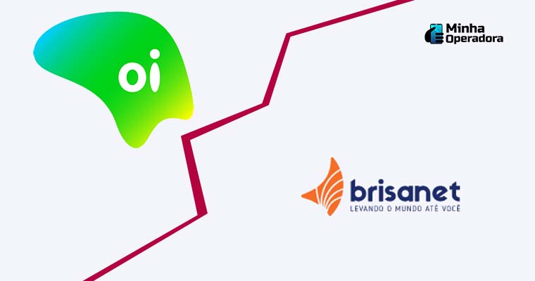 Imagem: Logotipo da Oi e Brisanet - Divulgação