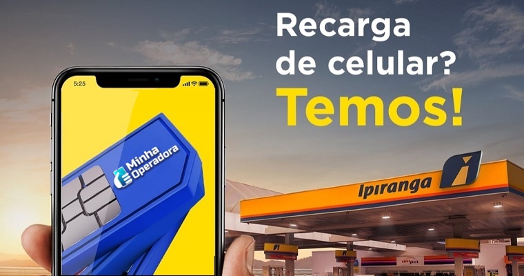 Recarga de Celular - Desconto em Combustível nos Postos Ipiranga