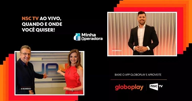 NSC TV de Blumenau e Joinville agora têm sinal ao vivo disponível no Globoplay