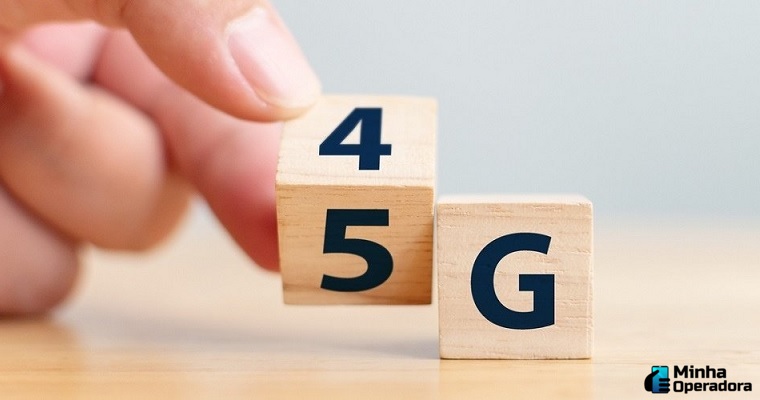 Comparativo de velocidade de download entre a tecnologia 4G e a 5G