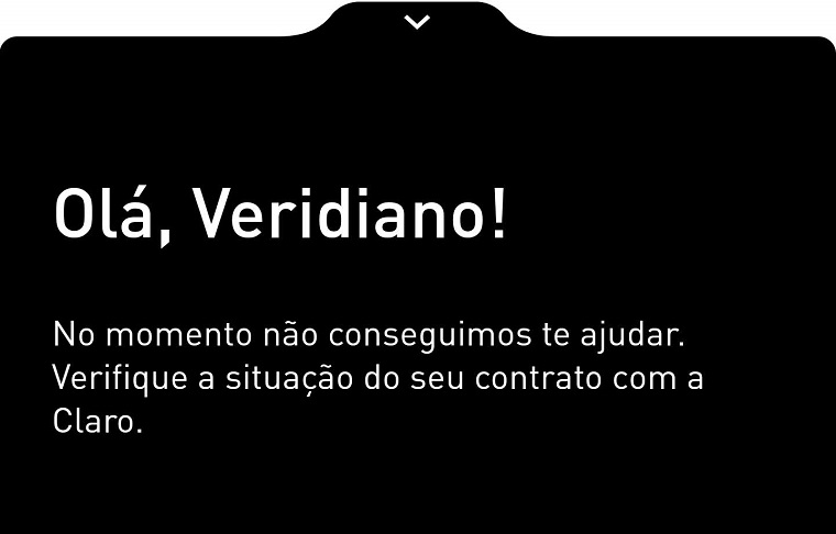 Aplicativo Minha Claro residencial não ajuda